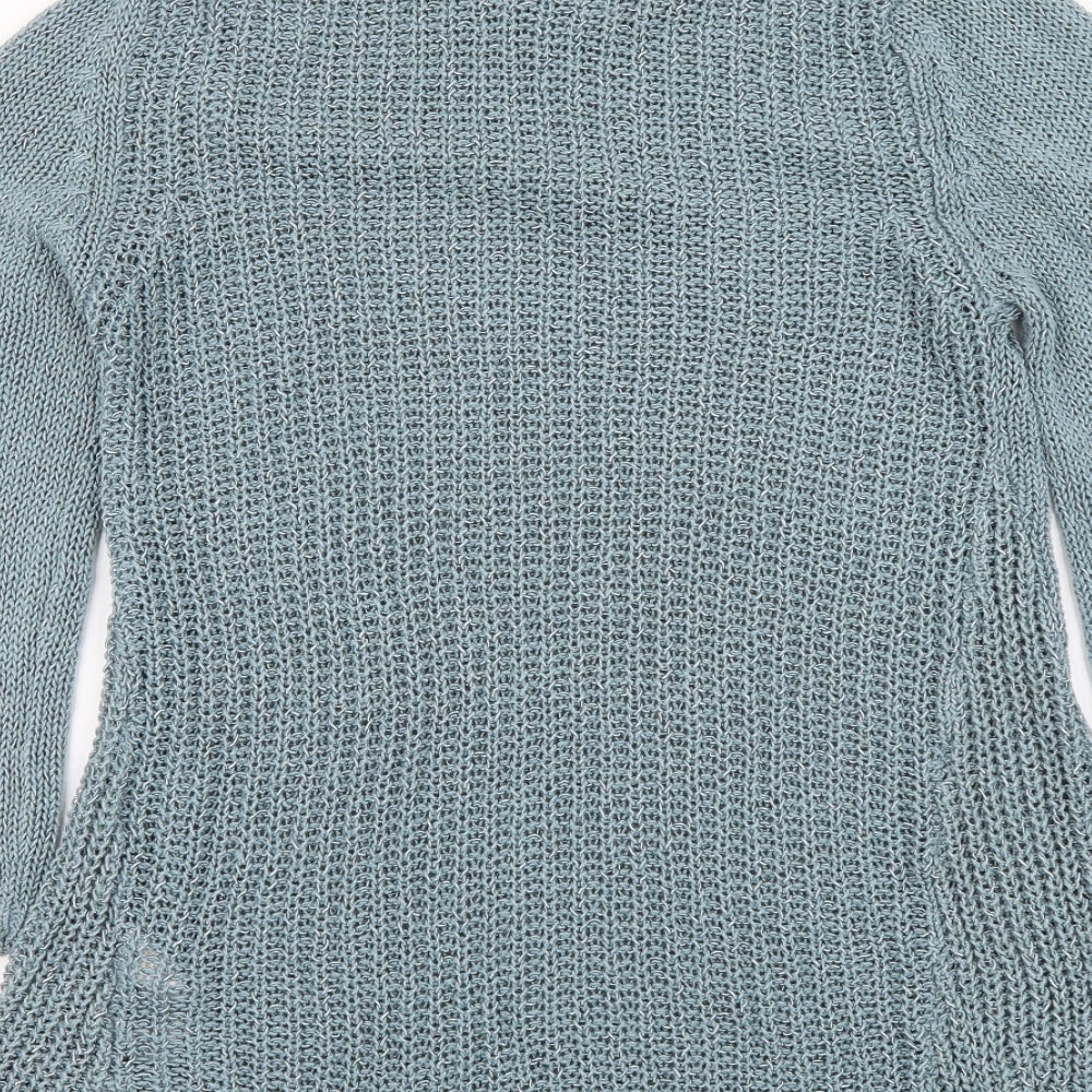 Womens UK Size 12 Marks and Spencer Blue Pullover Jumper
