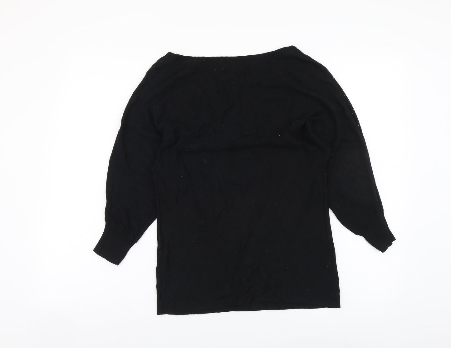 Womens UK Size S Monsoon Black Pullover Jumper