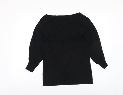 Womens UK Size S Monsoon Black Pullover Jumper