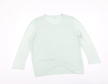 Womens UK Size 14 Marks and Spencer Green Pullover Jumper