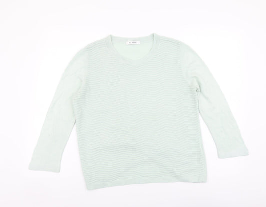 Womens UK Size 14 Marks and Spencer Green Pullover Jumper