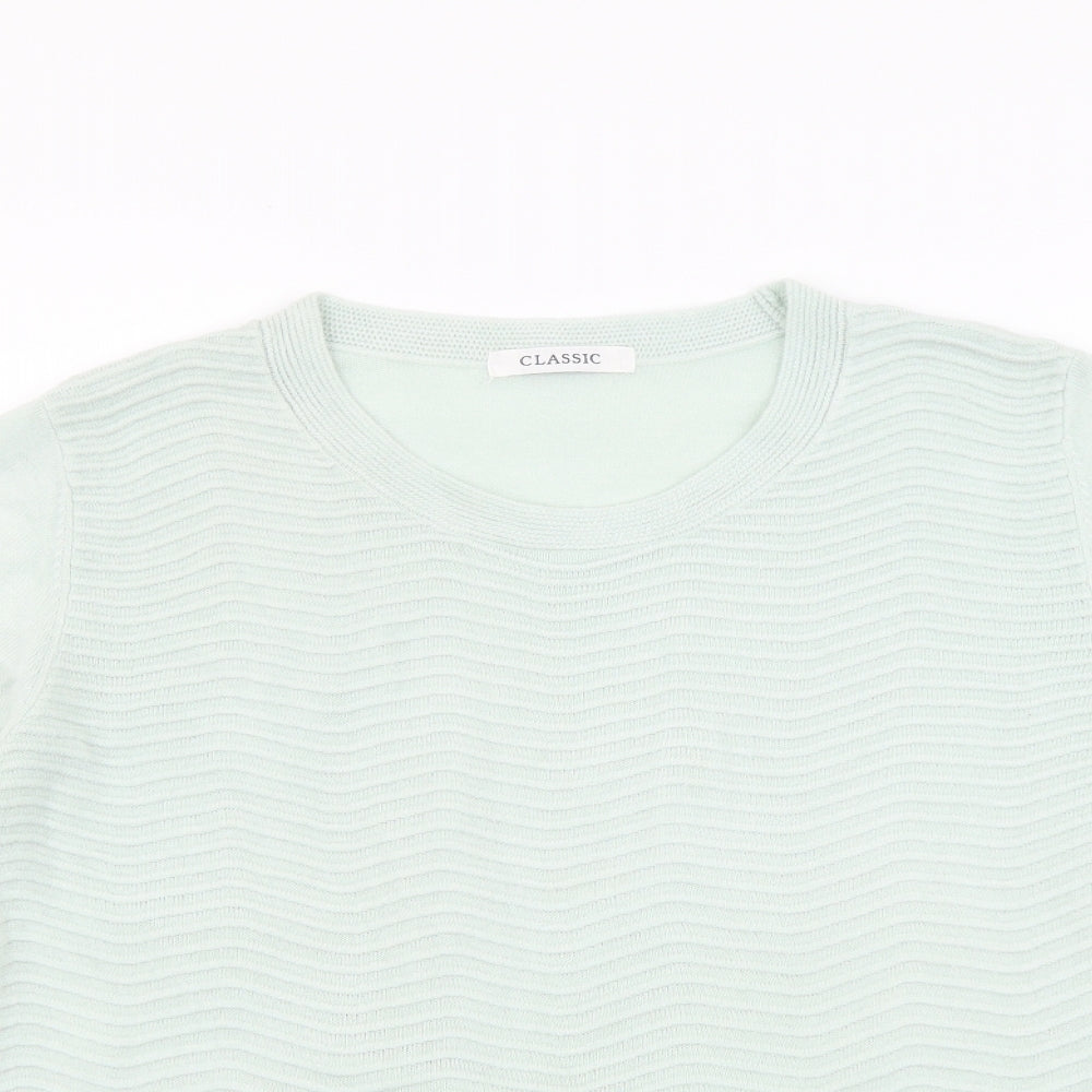 Womens UK Size 14 Marks and Spencer Green Pullover Jumper