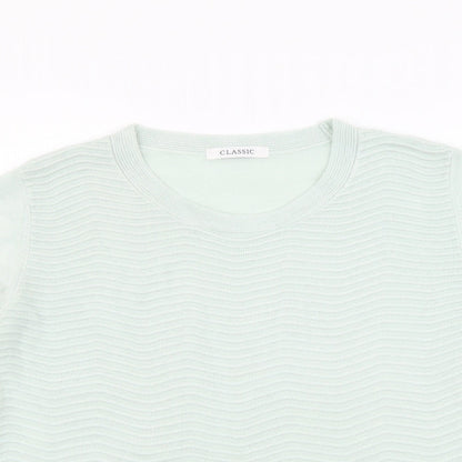 Womens UK Size 14 Marks and Spencer Green Pullover Jumper
