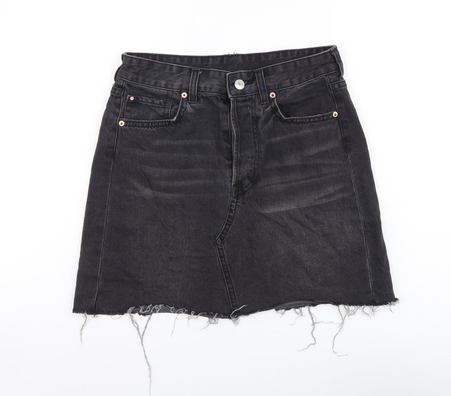 Womens UK Size M Denim & Co. Mini Denim Skirt