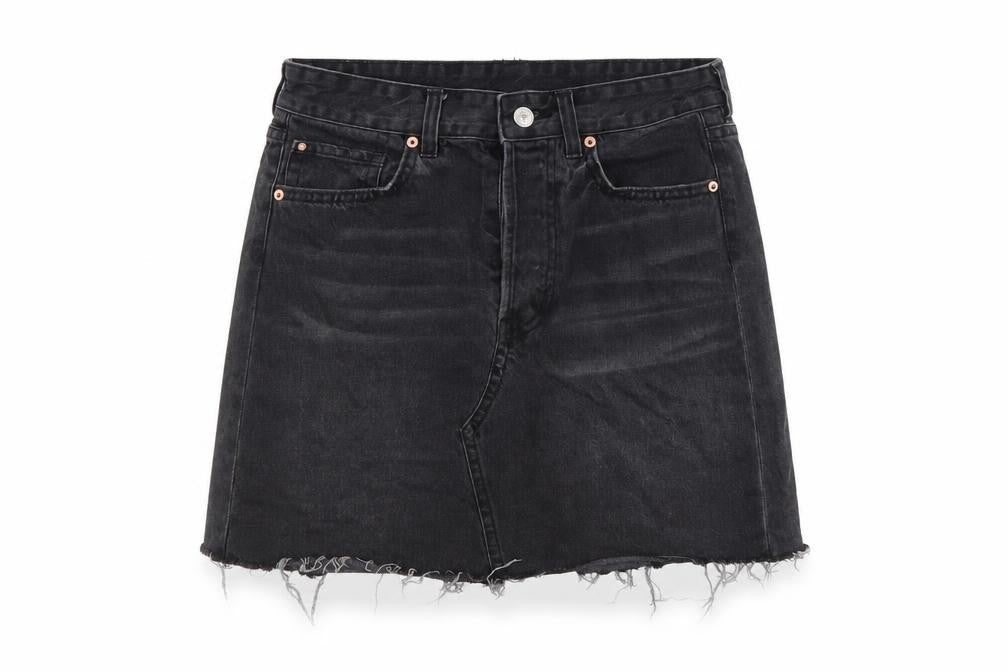Womens UK Size M Denim & Co. Mini Denim Skirt