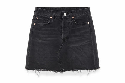 Womens UK Size M Denim & Co. Mini Denim Skirt