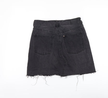 Womens UK Size M Denim & Co. Mini Denim Skirt