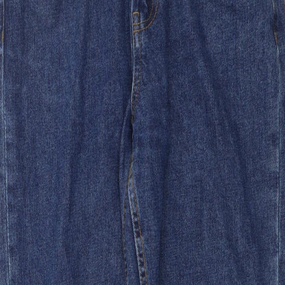 Denim Makers Womens Blue Cotton Mom Jeans Size 28 in L28 in Regular Button