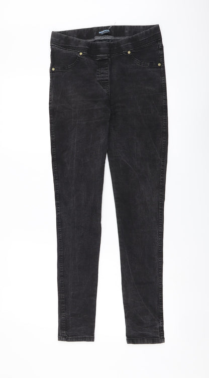 Enimon Womens Grey Cotton Jegging Leggings Size L L29 in