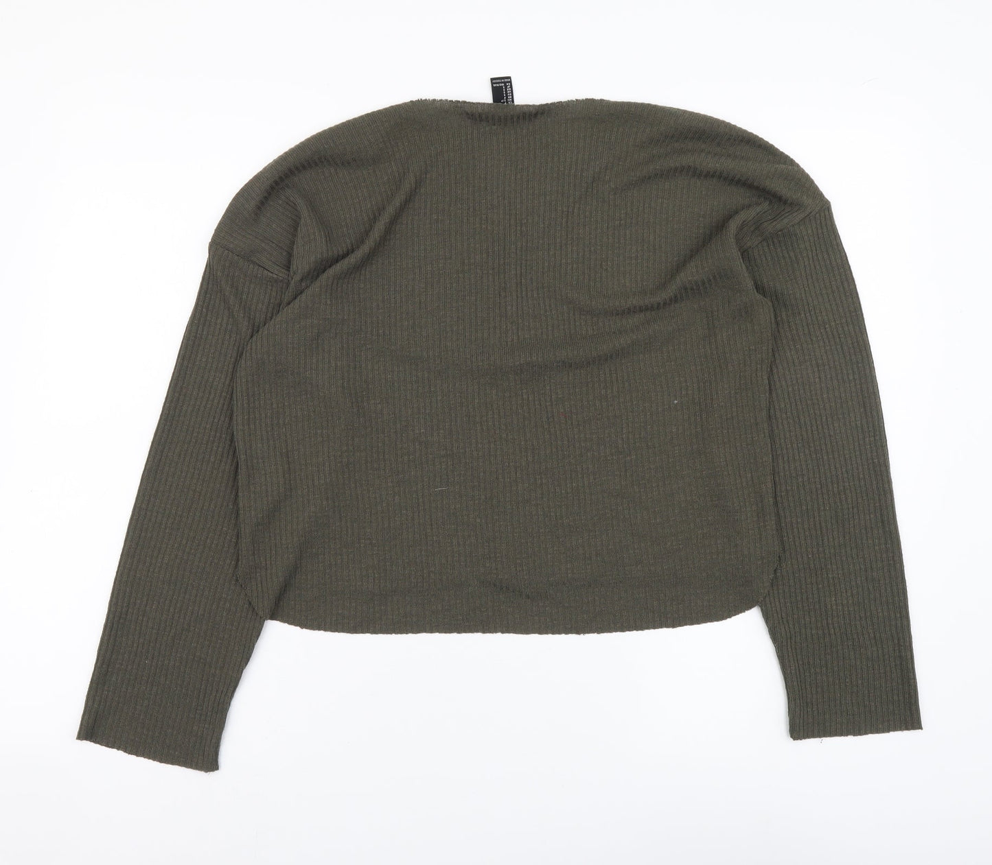 Womens UK Size S FOREVER 21 Green Henley Jumper