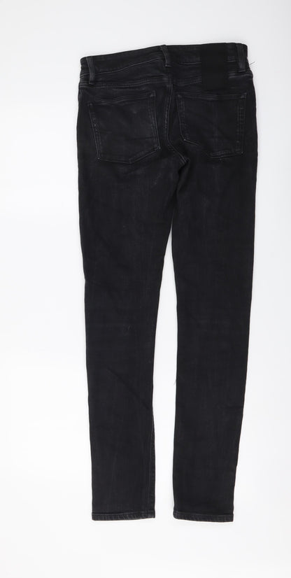 Womens UK Size 28 in Preworn Regular Fit Skinny Black Jeans