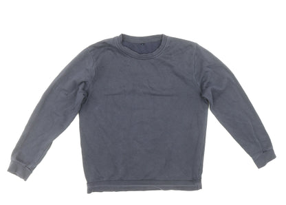 George Boys Blue Cotton Pullover Sweatshirt Size 12-13 Years Pullover