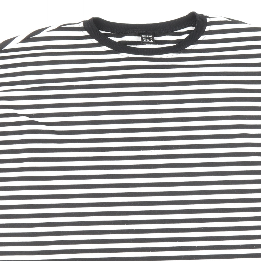SheIn Womens Multicoloured Striped Polyester Pullover Sweatshirt Size M Pullover