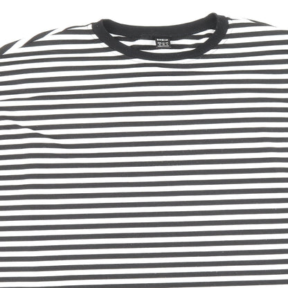 SheIn Womens Multicoloured Striped Polyester Pullover Sweatshirt Size M Pullover