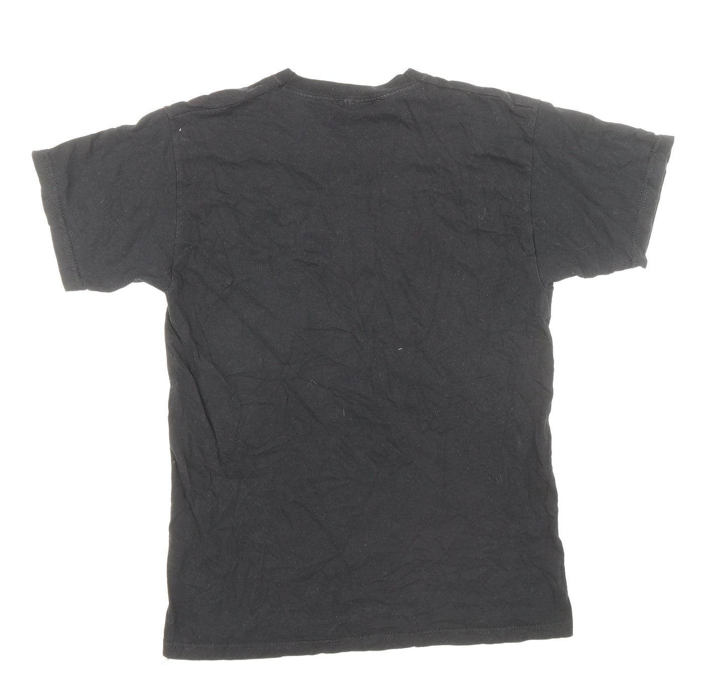 Womens UK Size S Love Black Basic T-Shirt