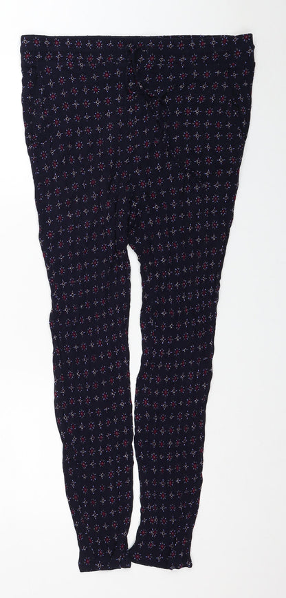 Womens UK Size 14 Marks and Spencer Regular Fit Carrot Blue Trousers