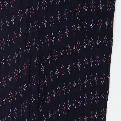 Womens UK Size 14 Marks and Spencer Regular Fit Carrot Blue Trousers