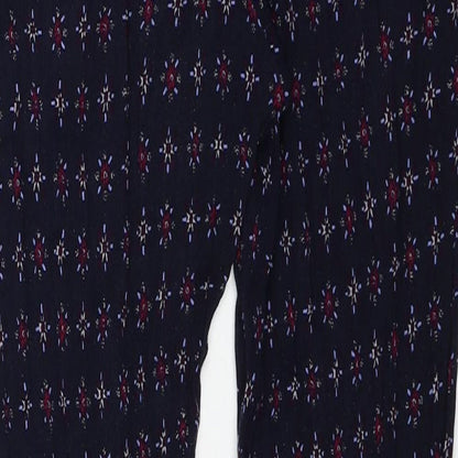 Womens UK Size 14 Marks and Spencer Regular Fit Carrot Blue Trousers