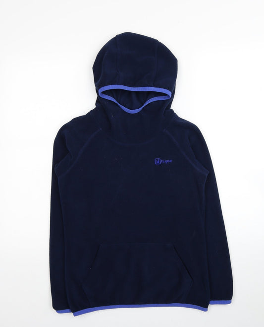 Womens UK Size 8 Hi Gear Blue Pullover Hoodie