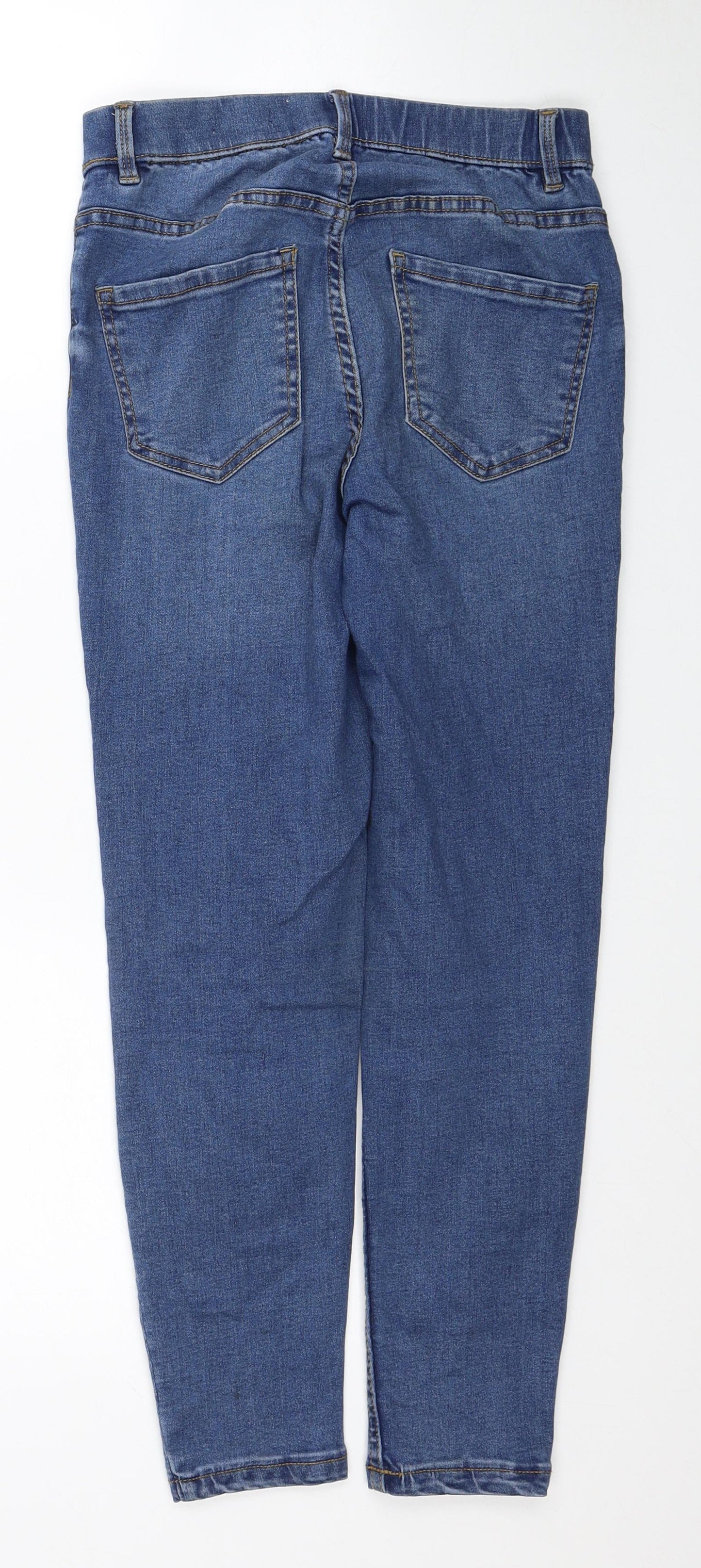 New Look Womens Blue Cotton Jegging Jeans Size 8 L24 in Regular