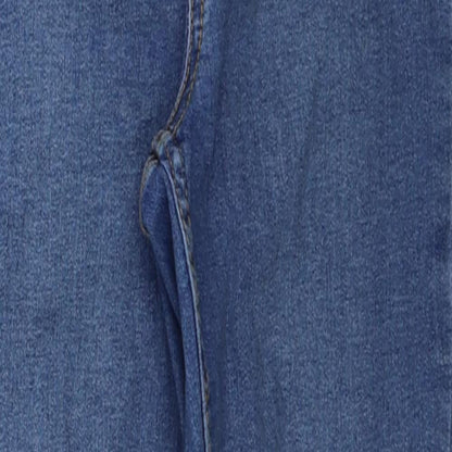 New Look Womens Blue Cotton Jegging Jeans Size 8 L24 in Regular