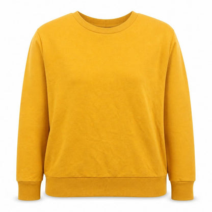 Primark Womens Yellow Polyester Pullover Sweatshirt Size 10 Pullover
