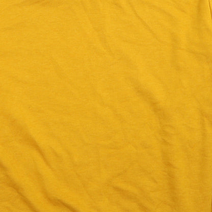 Primark Womens Yellow Polyester Pullover Sweatshirt Size 10 Pullover