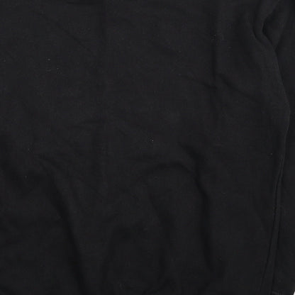 D&H Clothing Mens Black Polyester Pullover Sweatshirt Size M - Stay Dope