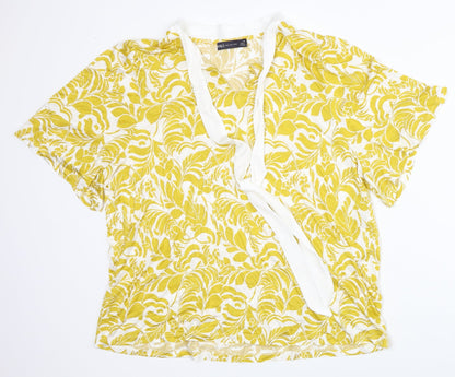 Womens UK Size 20 Marks and Spencer Yellow Basic Blouse