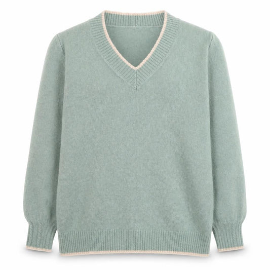 Womens UK Size M Springfield Green Pullover Jumper