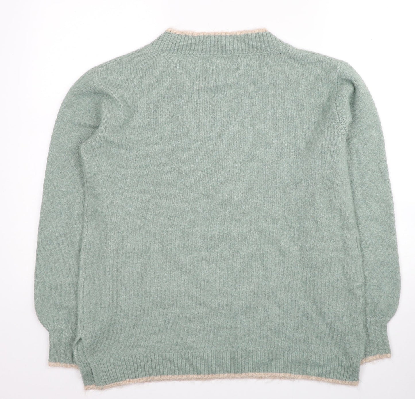 Womens UK Size M Springfield Green Pullover Jumper