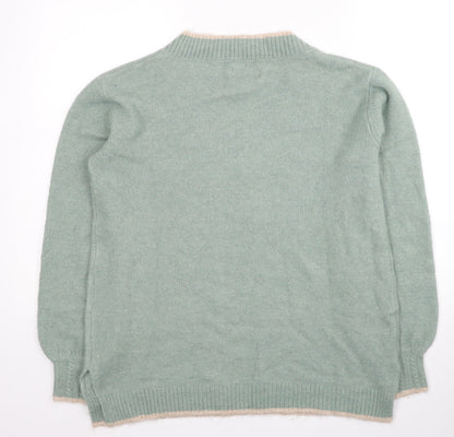 Womens UK Size M Springfield Green Pullover Jumper