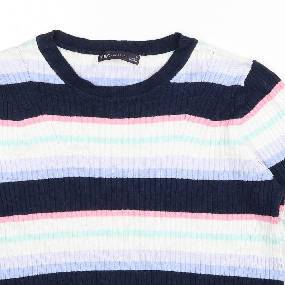 Womens UK Size 16 Garfield & Marks Multicoloured Pullover Jumper
