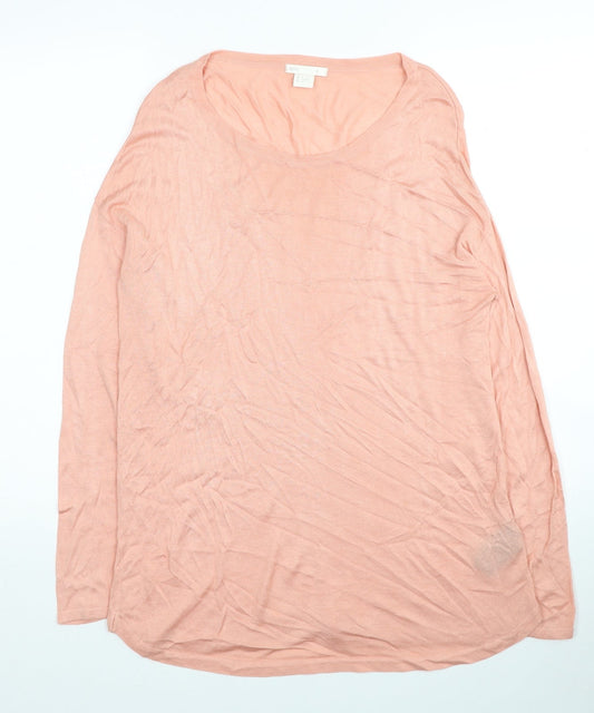 Womens UK Size S H&M Pink Tunic Jumper