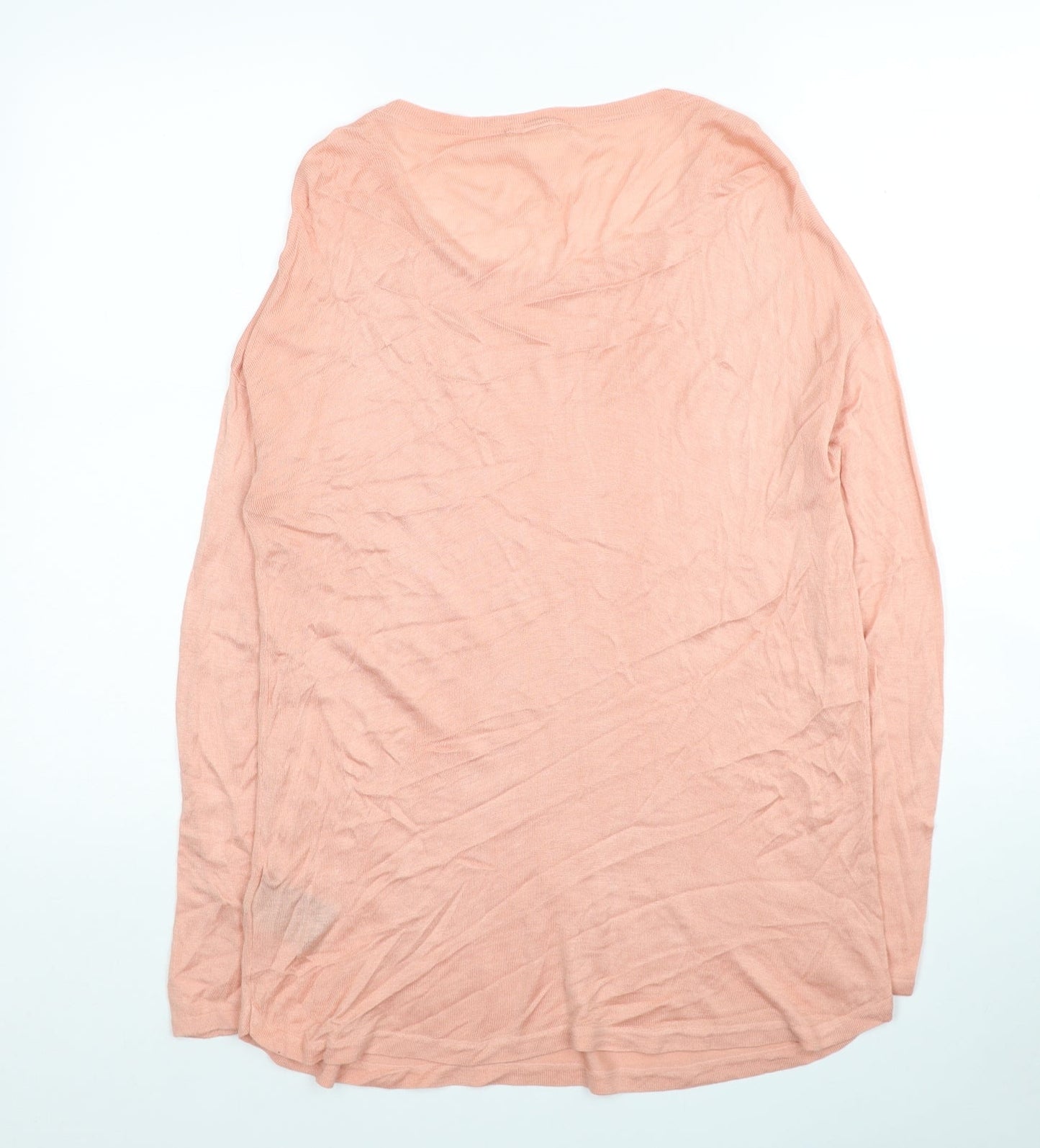 Womens UK Size S H&M Pink Tunic Jumper
