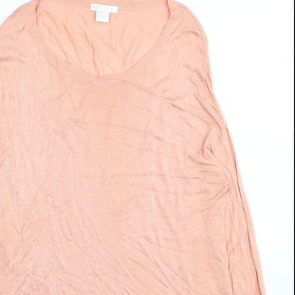 Womens UK Size S H&M Pink Tunic Jumper