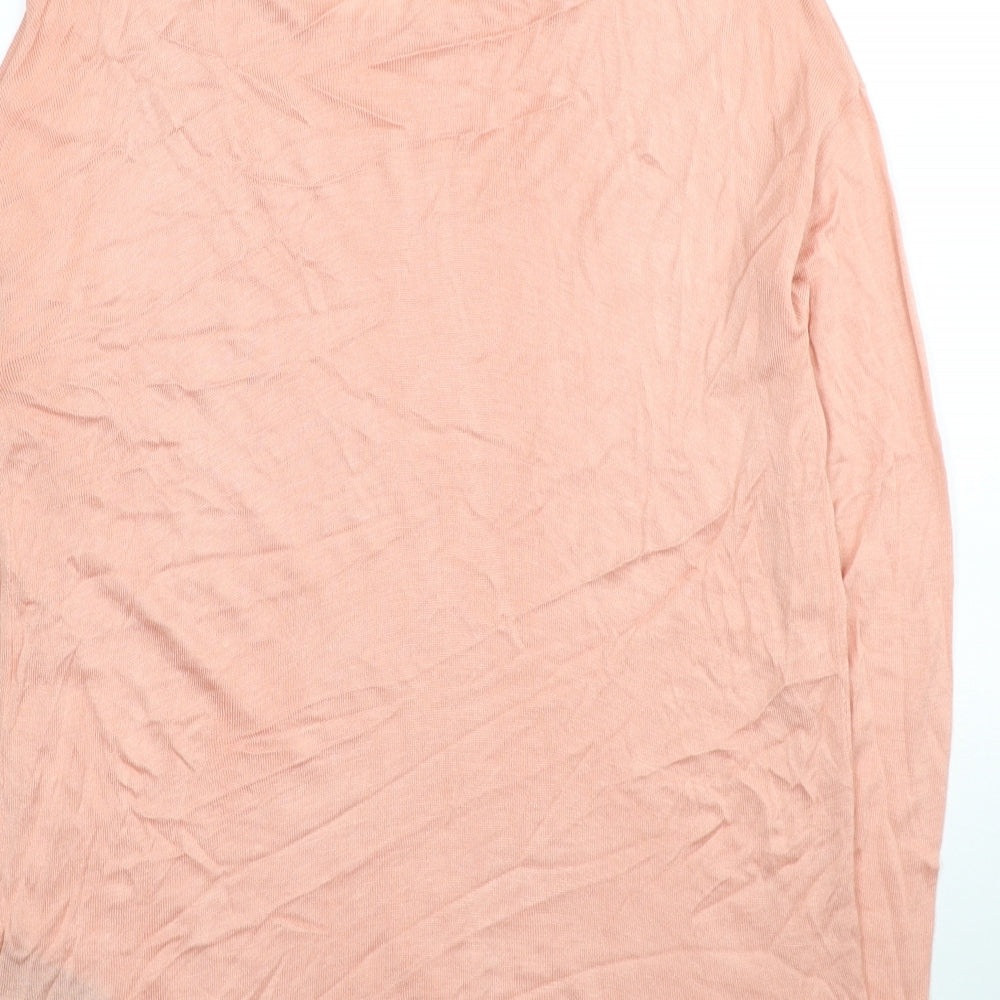 Womens UK Size S H&M Pink Tunic Jumper