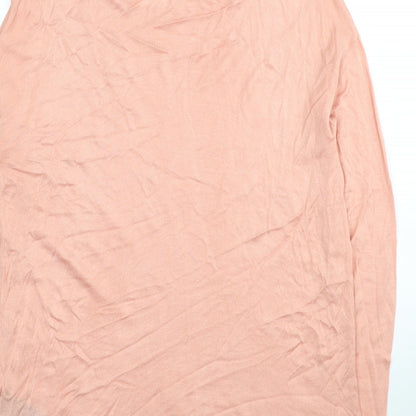 Womens UK Size S H&M Pink Tunic Jumper
