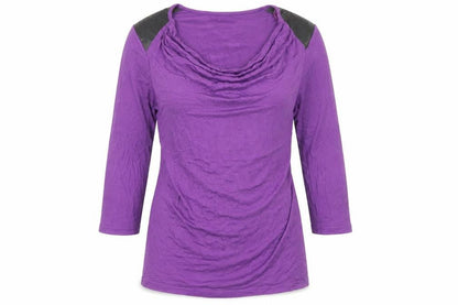 Womens UK Size S Klass Purple Basic T-Shirt