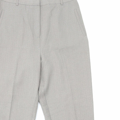 Classics Womens Grey Polyester Trousers Size 34 in L23 in Regular Zip