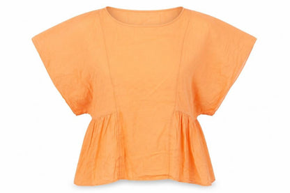 Womens UK Size XS Zara Orange Basic Blouse