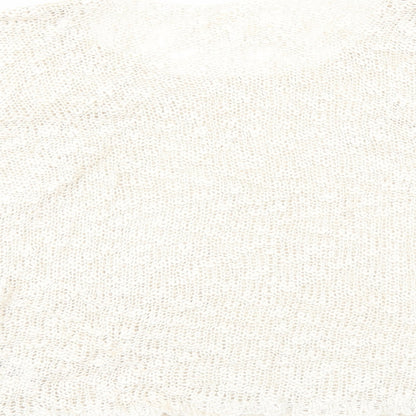 Womens UK Size M New Look Ivory Pullover Jumper