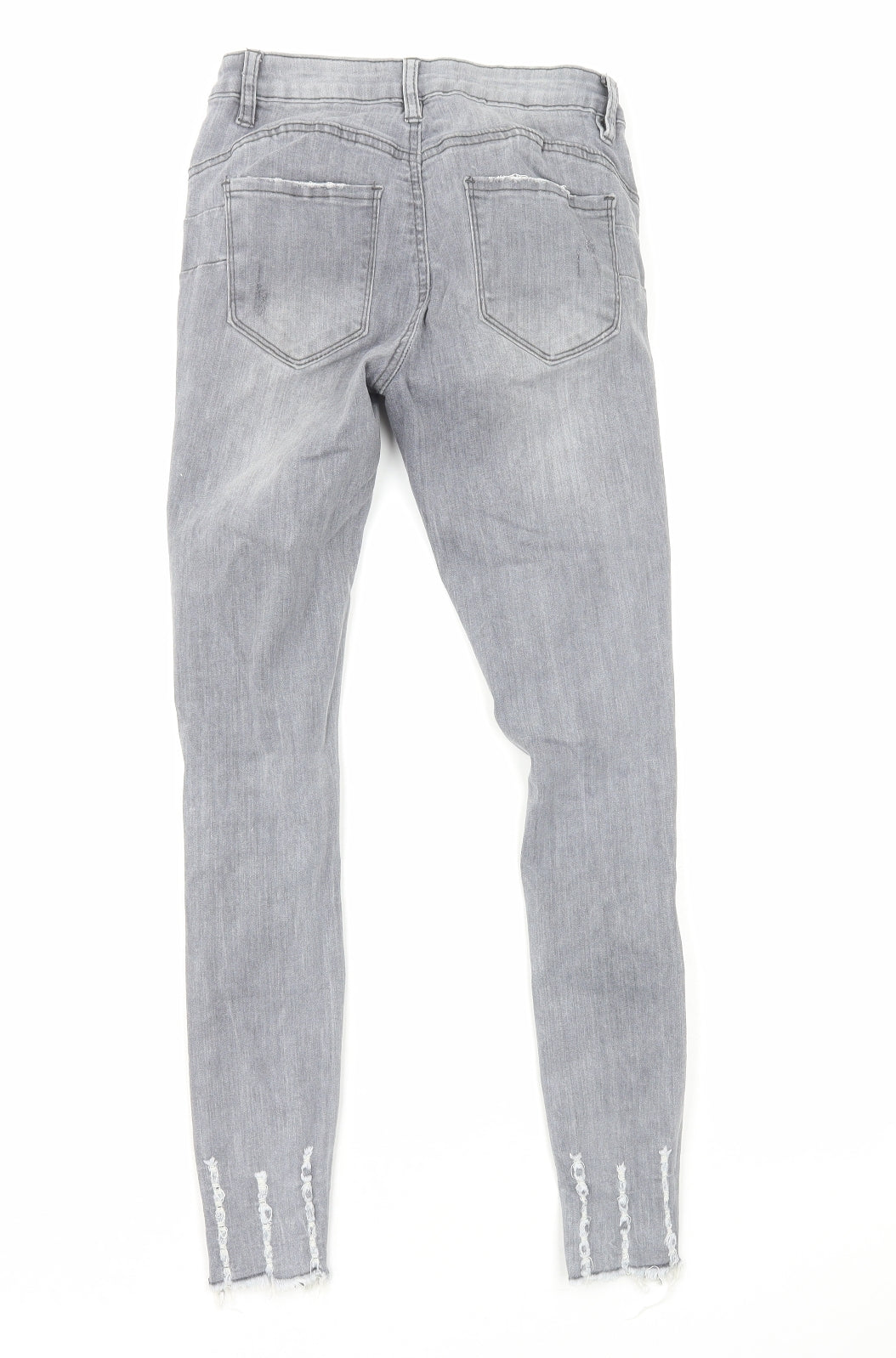 Womens UK Size 8 Laulia Regular Fit Skinny Grey Jeans