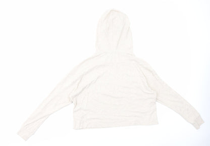 NEXT Womens Beige Polyester Pullover Hoodie Size S Pullover