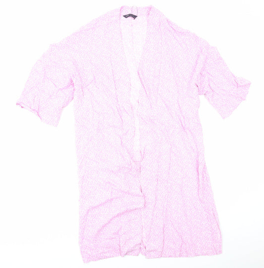 Womens UK Size 10 Marks and Spencer Pink Kimono Coat