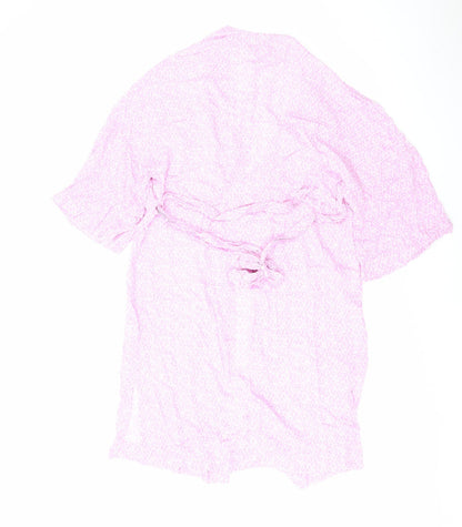 Womens UK Size 10 Marks and Spencer Pink Kimono Coat