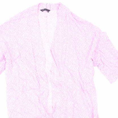 Womens UK Size 10 Marks and Spencer Pink Kimono Coat