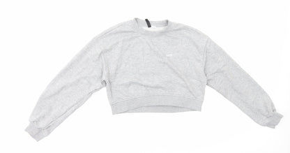 H&M Womens Grey Cotton Pullover Sweatshirt Size S Pullover