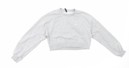 H&M Womens Grey Cotton Pullover Sweatshirt Size S Pullover