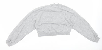 H&M Womens Grey Cotton Pullover Sweatshirt Size S Pullover